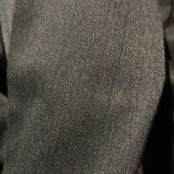 Zizi Rossi Double breasted sport coat 44R. Charcoal grey green lines wool blend - Picture 8 of 9